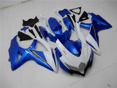 2008-2010 White Blue Suzuki GSXR 600/750 Motorcycle Fairings Australia