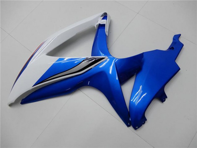 2008-2010 White Blue Suzuki GSXR 600/750 Motorcycle Fairings Australia