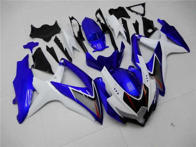 2008-2010 White Blue Black Red Line Suzuki GSXR 600/750 Motorcycle Fairings Australia