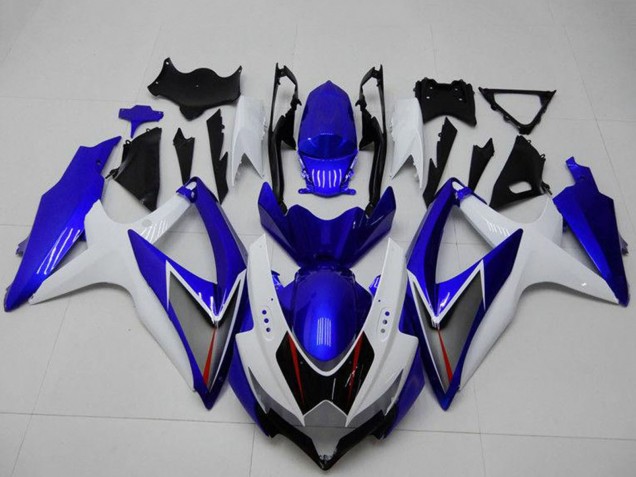 2008-2010 White Blue Black Red Line Suzuki GSXR 600/750 Motorcycle Fairings Australia