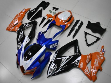 2008-2010 Orange Blue White Glossy Black Suzuki GSXR 600/750 Motorcycle Fairings Australia