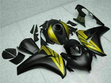 2008-2011 Matte Black Gold Honda CBR1000RR Motorcycle Fairings Australia