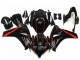 2008-2011 Glossy Black Red Honda CBR1000RR Motorcycle Fairings Australia