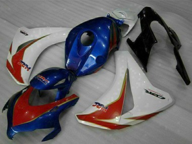 2008-2011 White Red Blue HRC Honda CBR1000RR Motorcycle Fairings Kit Australia