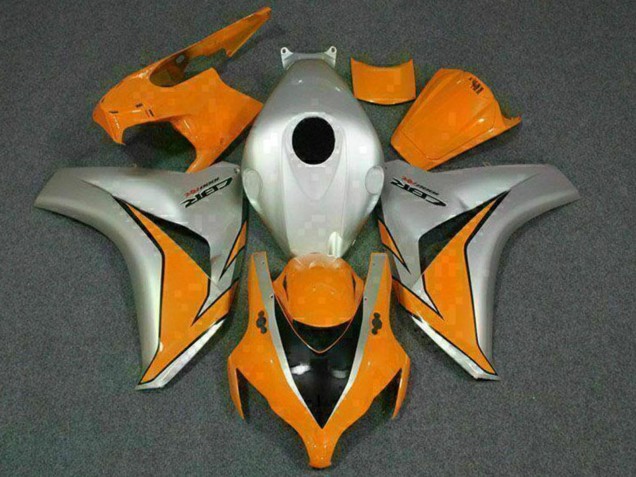 2008-2011 Silver Orange Honda CBR1000RR Motorcycle Fairings Australia