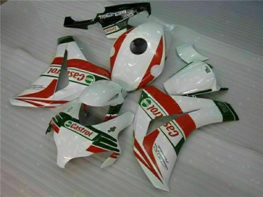 2008-2011 White Red Green Castrol Honda CBR1000RR Motorcycle Fairings Australia