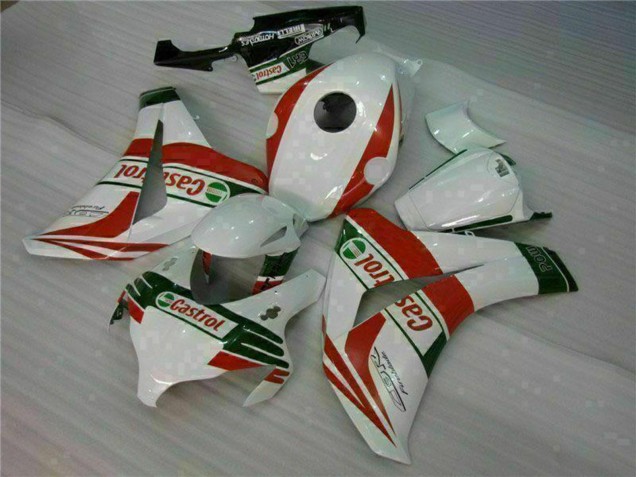 2008-2011 White Red Green Castrol Honda CBR1000RR Motorcycle Fairings Australia