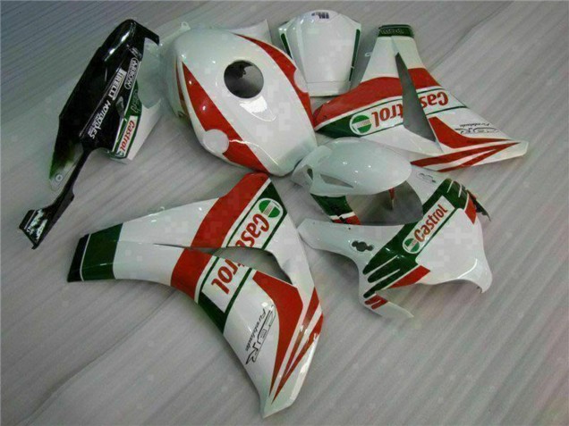 2008-2011 White Red Green Castrol Honda CBR1000RR Motorcycle Fairings Australia