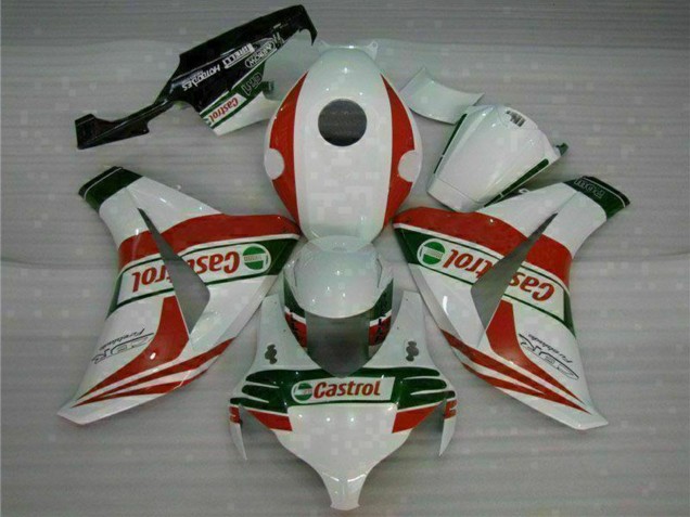 2008-2011 White Red Green Castrol Honda CBR1000RR Motorcycle Fairings Australia