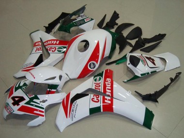2008-2011 White Red Dark Green Castrol Honda CBR1000RR Motorcycle Fairings Australia