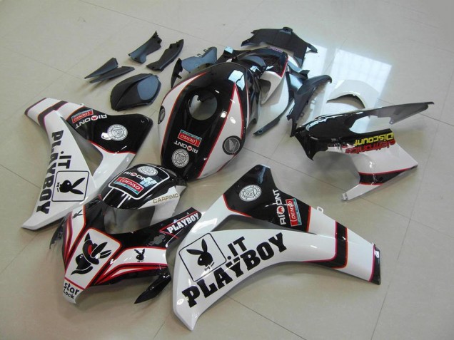 2008-2011 White Red Glossy Black Playboy Honda CBR1000RR Motorcycle Fairings Australia