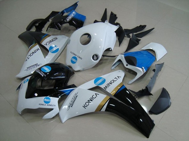 2008-2011 White Blue Glossy Black Konica Minolta Honda CBR1000RR Motorcycle Fairings Australia