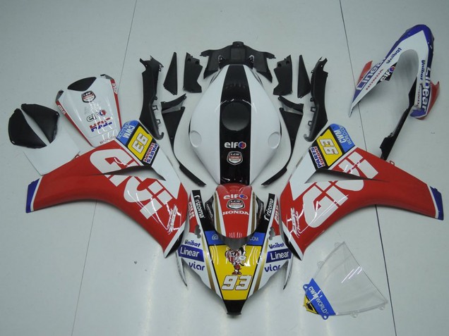 2008-2011 White Red Yellow Black Givi 93 Honda CBR1000RR Motorcycle Fairings Australia