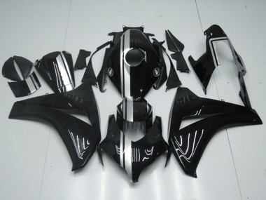 2008-2011 Glossy Black Silver Stripe Honda CBR1000RR Motorcycle Fairings Australia