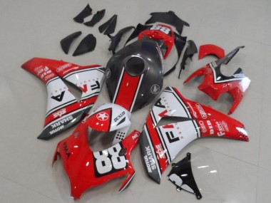 2008-2011 White Red Matte Black Dunlop Fiamm 88 Honda CBR1000RR Motorcycle Fairings Australia