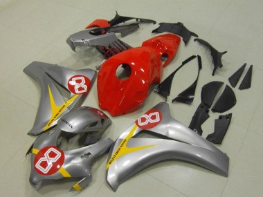 2008-2011 Silver Red Yellow 8 Honda CBR1000RR Motorcycle Fairings Australia