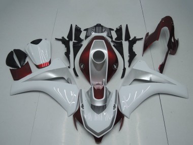 2008-2011 White Silver Maroon Red Honda CBR1000RR Motorcycle Fairings Australia
