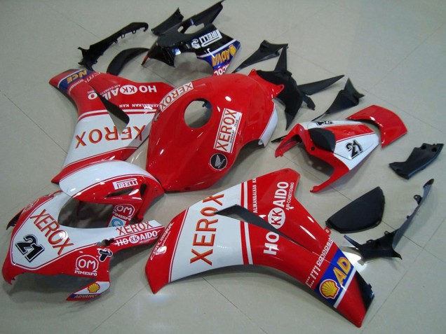 2008-2011 White Red Xerox 21 Honda CBR1000RR Motorcycle Fairings Australia