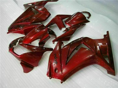 2008-2012 Maroon Red Kawasaki EX250 Motorcycle Fairings Australia