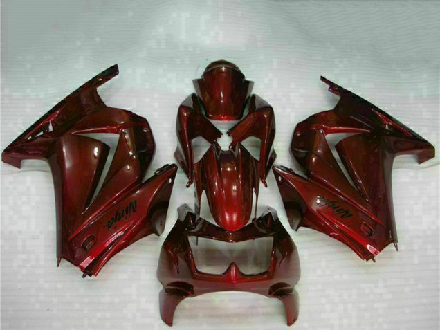 2008-2012 Maroon Red Kawasaki EX250 Motorcycle Fairings Australia