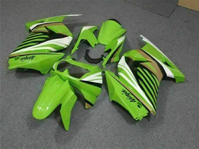 2008-2012 Green White Black Kawasaki EX250 Motorcycle Fairing Australia