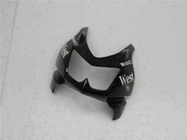 2008-2012 Glossy Black White West Kawasaki EX250 Motorcycle Fairings Australia