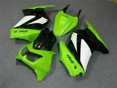 2008-2012 Green White Black Kawasaki EX250 Motorcycle Fairings Australia