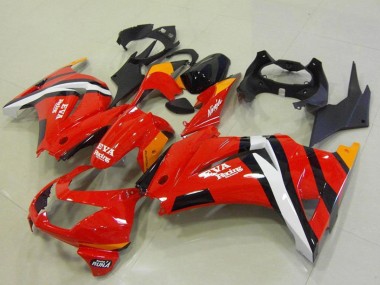 2008-2012 Red Orange White Black Eva Racing Kawasaki ZX250R Motorcycle Fairings Australia