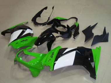 2008-2012 Green White Glossy Black Kawasaki ZX250R Motorcycle Fairings Australia