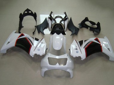 2008-2012 White Red Glossy Black Kawasaki ZX250R Motorcycle Fairings Australia