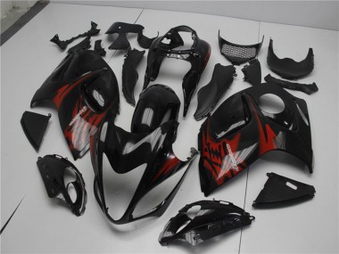 2008-2020 Glossy Black Red Suzuki GSXR 1300 Hayabusa Motorcycle Fairings Australia
