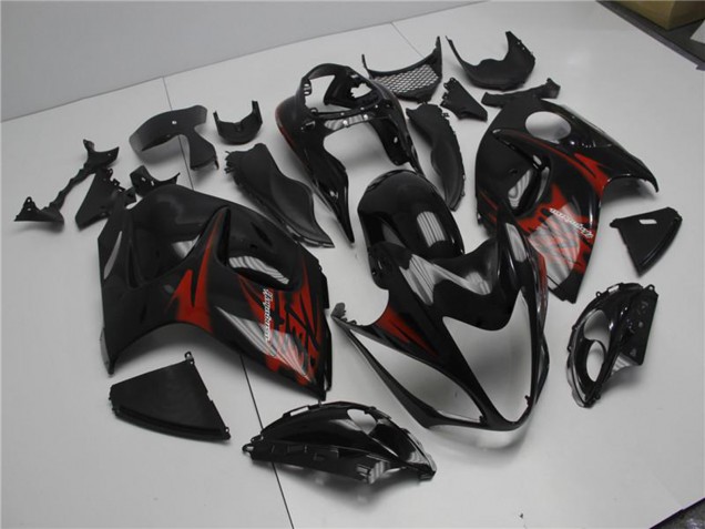 2008-2020 Glossy Black Red Suzuki GSXR 1300 Hayabusa Motorcycle Fairings Australia