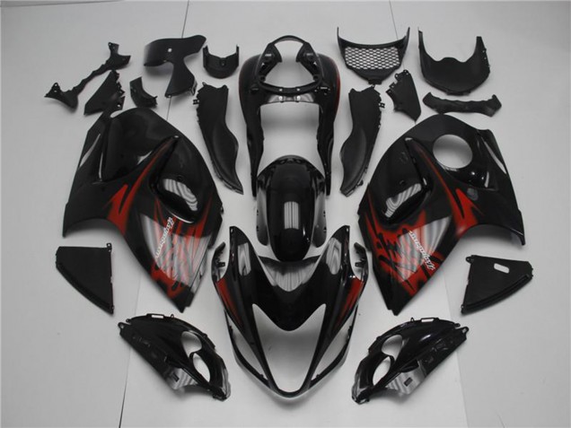 2008-2020 Glossy Black Red Suzuki GSXR 1300 Hayabusa Motorcycle Fairings Australia