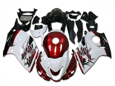 2008-2020 White Red Black Suzuki GSXR 1300 Hayabusa Motorcycle Fairings Australia