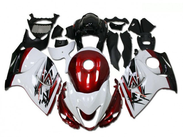 2008-2020 White Red Black Suzuki GSXR 1300 Hayabusa Motorcycle Fairings Australia