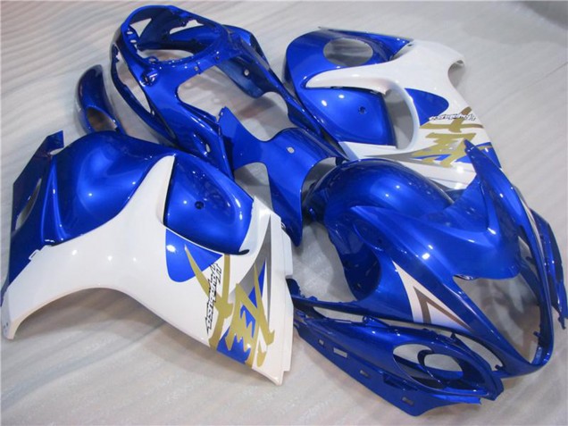 2008-2020 White Blue Suzuki GSXR 1300 Hayabusa Motorcycle Fairings Australia