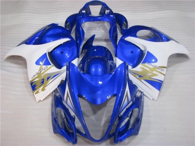 2008-2020 White Blue Suzuki GSXR 1300 Hayabusa Motorcycle Fairings Australia