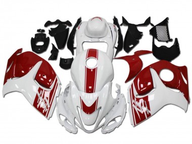2008-2020 White Red Suzuki GSXR 1300 Hayabusa Motorcycle Fairings Australia