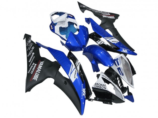 2008-2016 White Blue Matte Black Yamalube Yamaha YZF R6 Motorcycle Fairings Australia