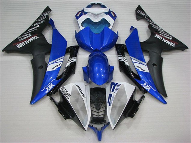 2008-2016 White Blue Matte Black Yamalube Yamaha YZF R6 Motorcycle Fairings Australia