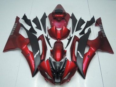 2008-2016 Red Matte Black Yamaha YZF R6 Motorcycle Fairing Australia