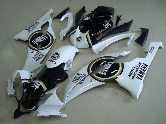 2008-2016 White Glossy Black Lucky Strike Motul Michelin 34 Yamaha YZF R6 Motorcycle Fairings Australia