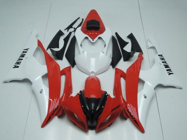 2008-2016 White Red Yamaha YZF R6 Motorcycle Fairings Australia