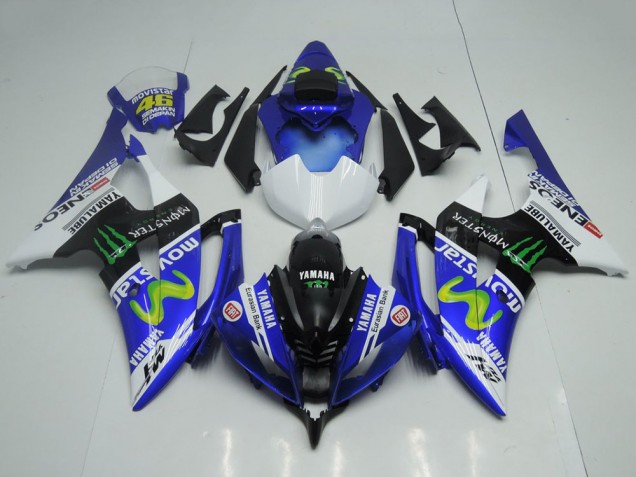 2008-2016 Blue White Glossy Black Green Monster MoviStar Yamalube ENEOS Yamaha YZF R6 Motorcycle Fairings Australia