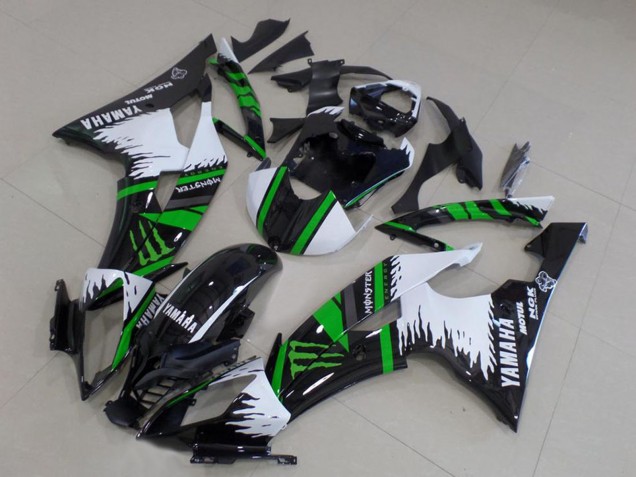 2008-2016 White Glossy Black Green Monster Motul Yamaha YZF R6 Motorcycle Fairings Australia
