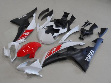 2008-2016 White Red Matte Black Yamaha YZF R6 Motorcycle Fairing Kits Australia