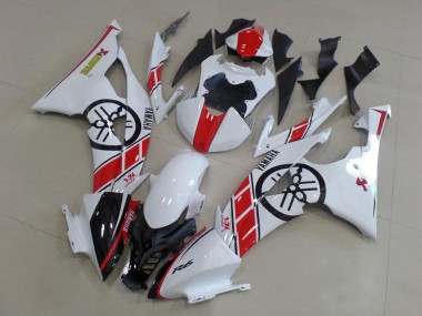 2008-2016 White Red Glossy Black Yamaha YZF R6 Motorcycle Fairings Kit Australia