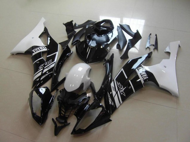 2008-2016 White Glossy Black Yamaha YZF R6 Motorcycle Fairing Australia