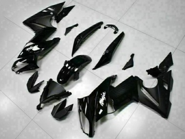 2009-2011 Glossy Black White Decal Kawasaki EX650 Motorcycle Fairings Australia