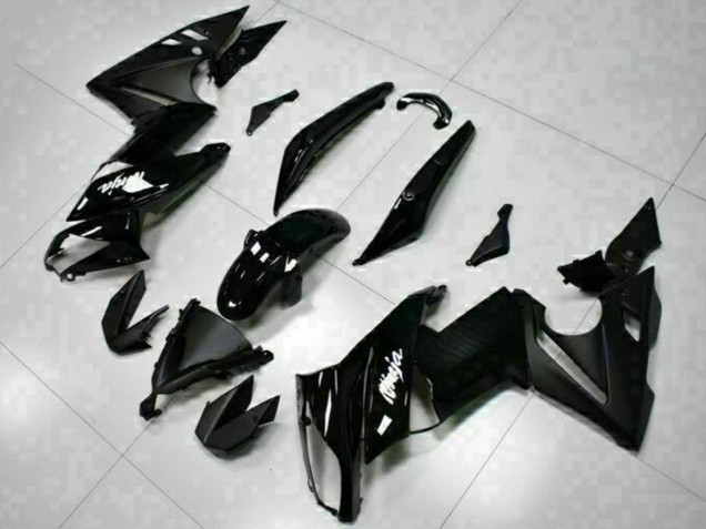 2009-2011 Glossy Black White Decal Kawasaki EX650 Motorcycle Fairings Australia